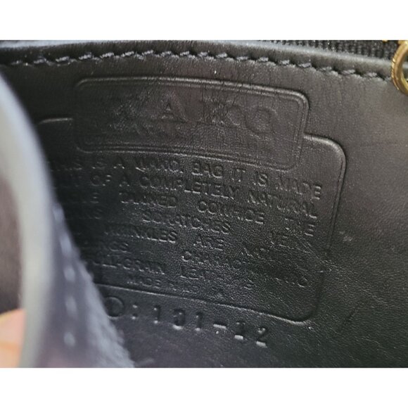 Coach Vintage Wako crossbody bag black leather - Picture 9 of 12